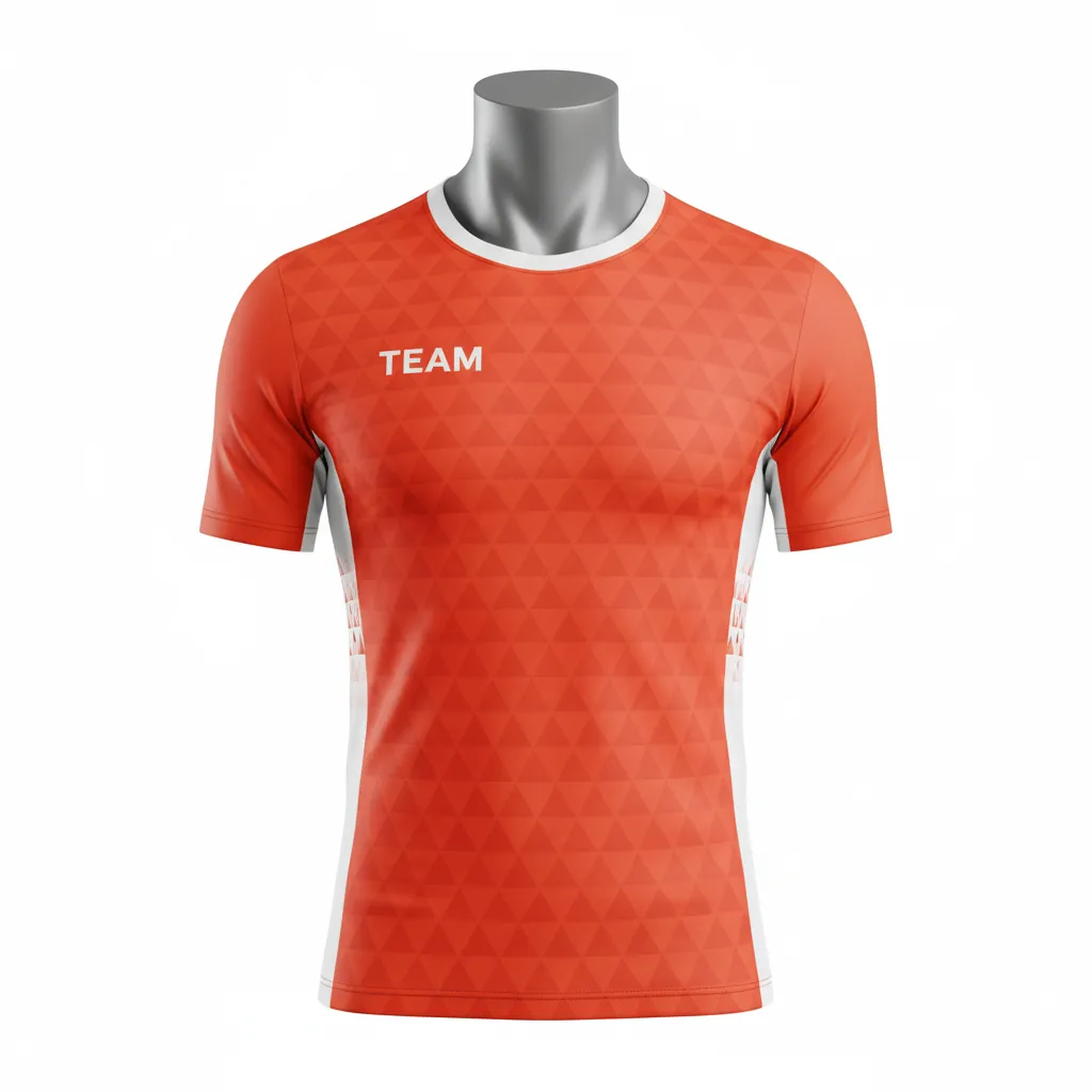 Custom Flag Football Compression Jersey - White - Football Compression Jersey Coral Triangle - Front View - HAMCO Sports Inc.
