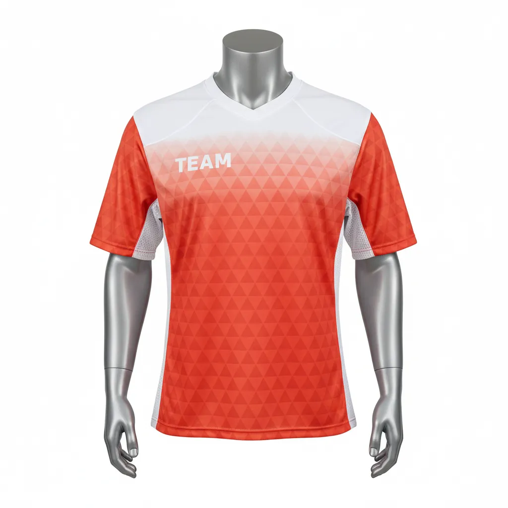 Custom Flag Football Flag Football Practice Jersey - White - Football Athletic Jersey Coral Triangle Yoke - Front View - HAMCO Sports Inc.