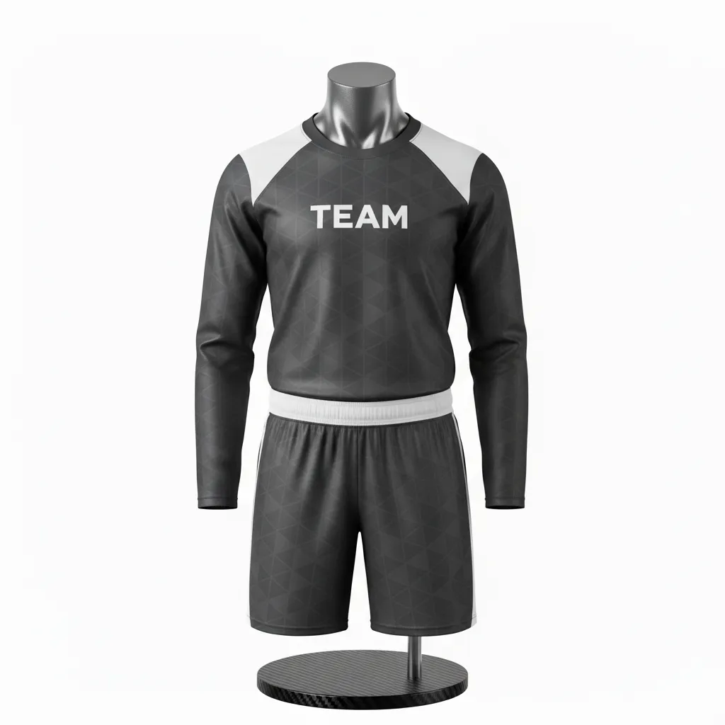 Custom Flag Football Flag Football Uniform Set - Black, White - Football Uniform Carbon Fiber - Front View - HAMCO Sports Inc.