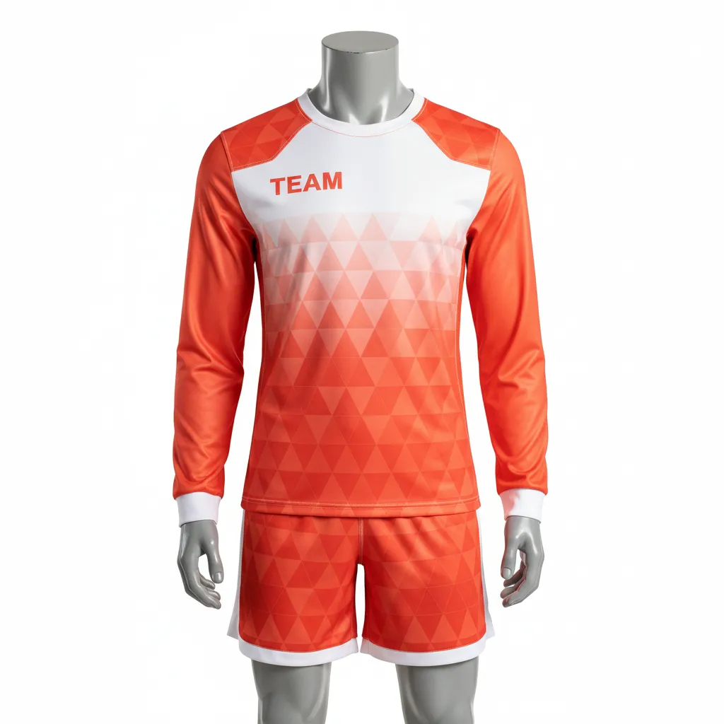 Custom Flag Football Flag Football Uniform Set - White - Football Uniform Coral Triangle Chest - Front View - HAMCO Sports Inc.