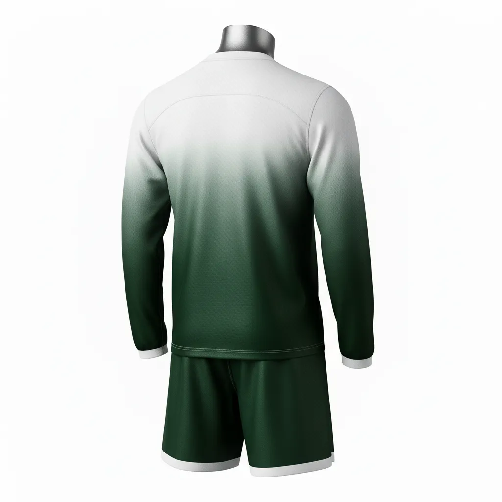 Custom Flag Football Flag Football Uniform Set - Green, White - Football Uniform Dark Carbon Chest - Back View - HAMCO Sports Inc.
