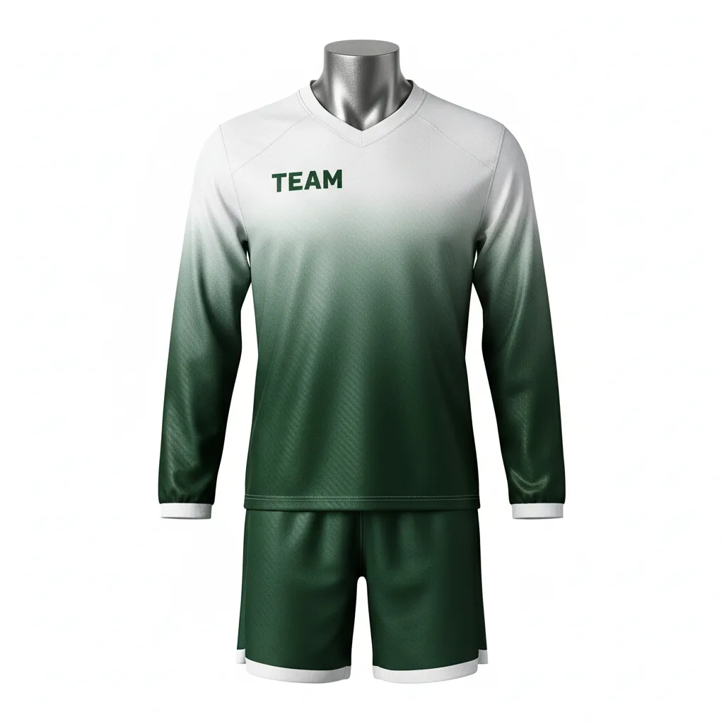 Custom Flag Football Flag Football Uniform Set - Green, White - Football Uniform Dark Carbon Chest - Front View - HAMCO Sports Inc.