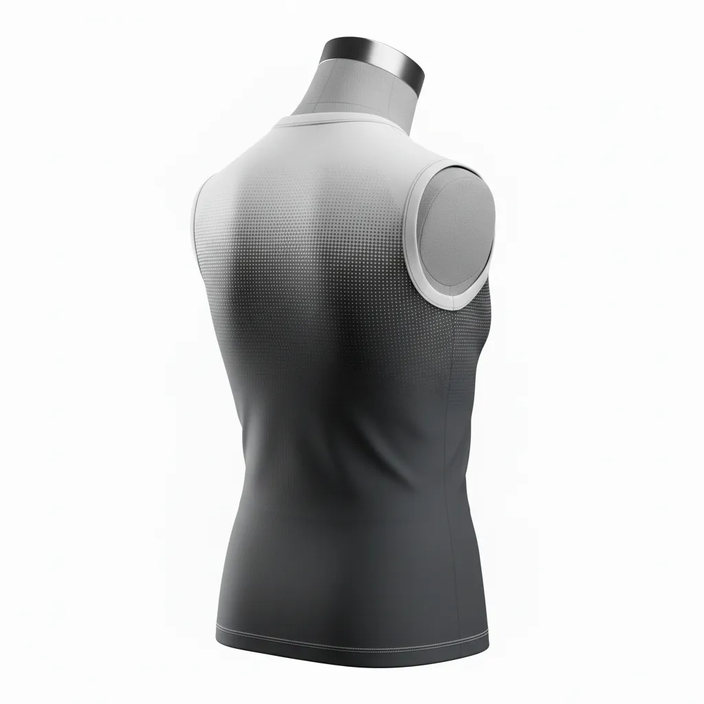 Custom Flag Football Sleeveless Flag Football Jersey - White - Football Sleeveless Tank Charcoal Dot Matrix - Back View - HAMCO Sports Inc.