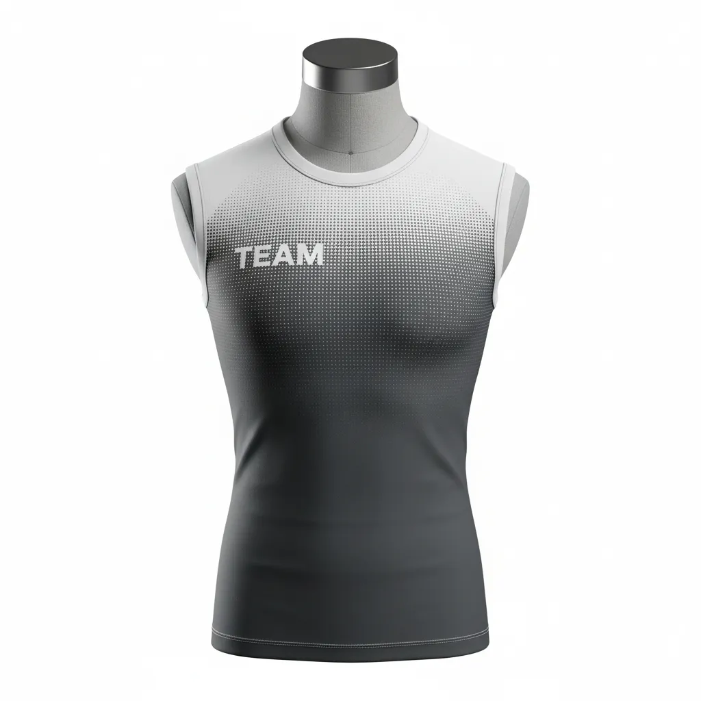 Custom Flag Football Sleeveless Flag Football Jersey - White - Football Sleeveless Tank Charcoal Dot Matrix - Front View - HAMCO Sports Inc.