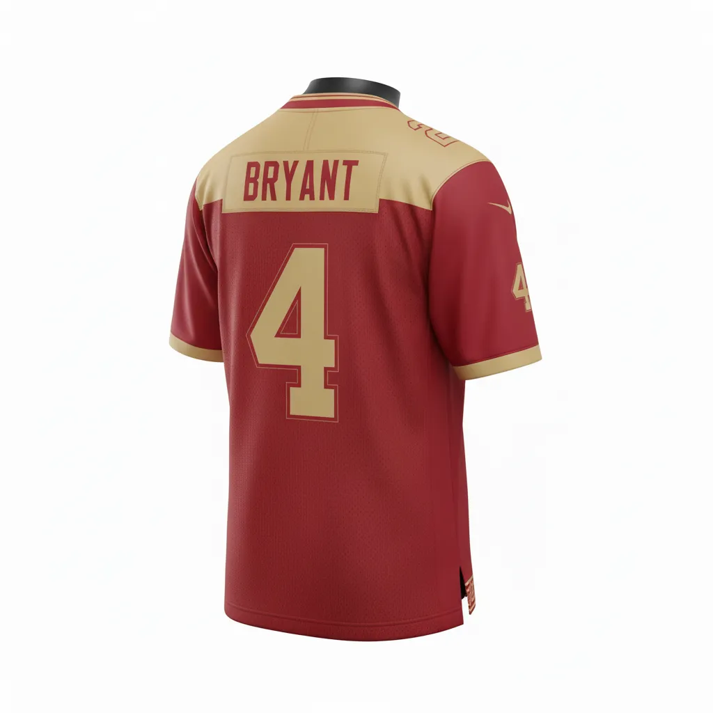 Custom Football Football Practice Jerseys - Gold - Football Jersey Cardinal Vegas Greek Key - Back View - HAMCO Sports Inc.