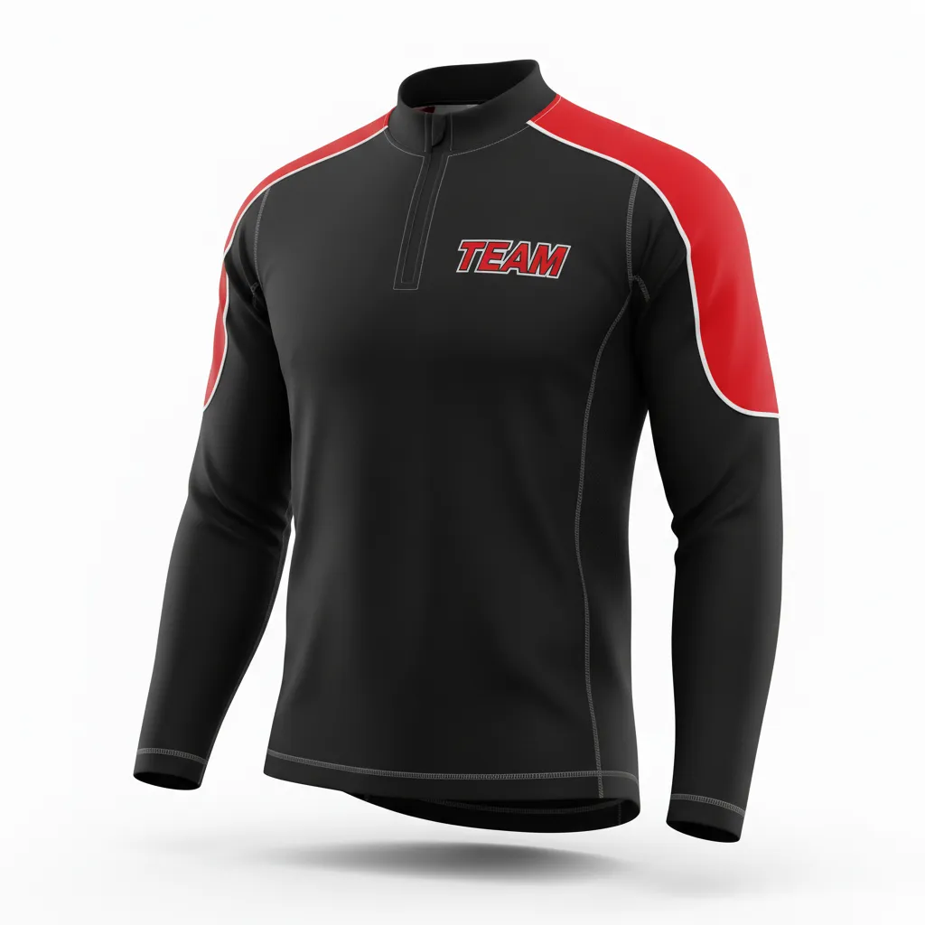 Custom Ice Hockey Compression Base Layer - Black, Silver, White - Front View - HAMCO Sports Inc.