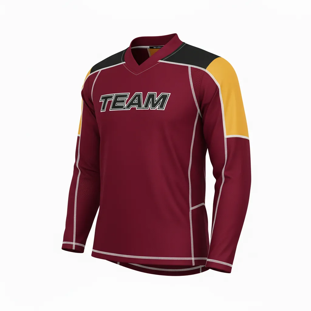 Custom Ice Hockey Compression Base Layer - Black, White - Cardinal - Front View - HAMCO Sports Inc.