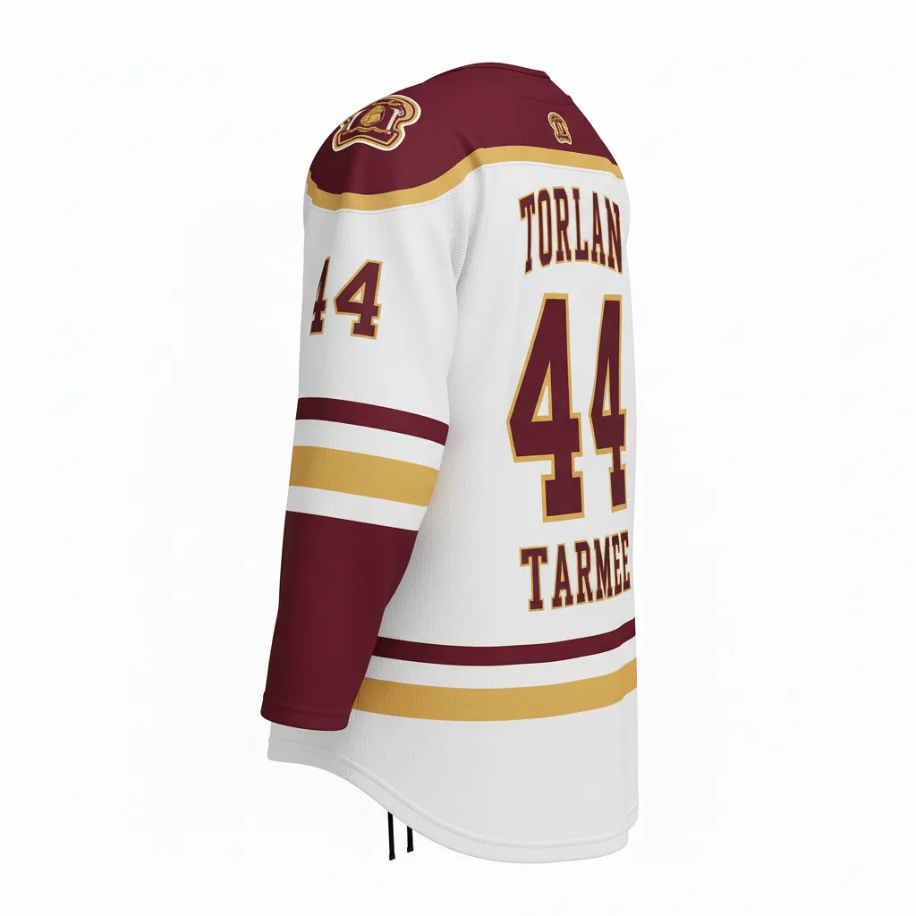 Custom Ice Hockey Game Day Home Jersey - Custom Design - Tradition Home Jersey - Back View - HAMCO Sports Inc.