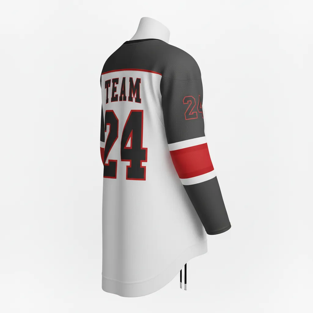 Custom Ice Hockey Game Day Home Jersey - Gold - Home Jersey - Back View - HAMCO Sports Inc.