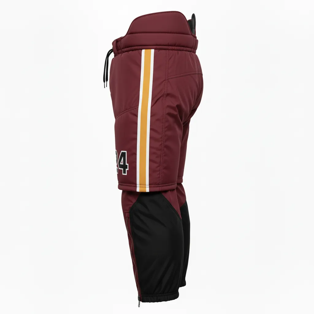 Custom Ice Hockey Hockey Shell - Black, White - Cardinal - Back View - HAMCO Sports Inc.