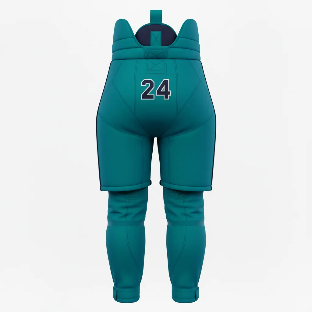 Custom Ice Hockey Hockey Shell - Black, White - Columbia - Back View - HAMCO Sports Inc.