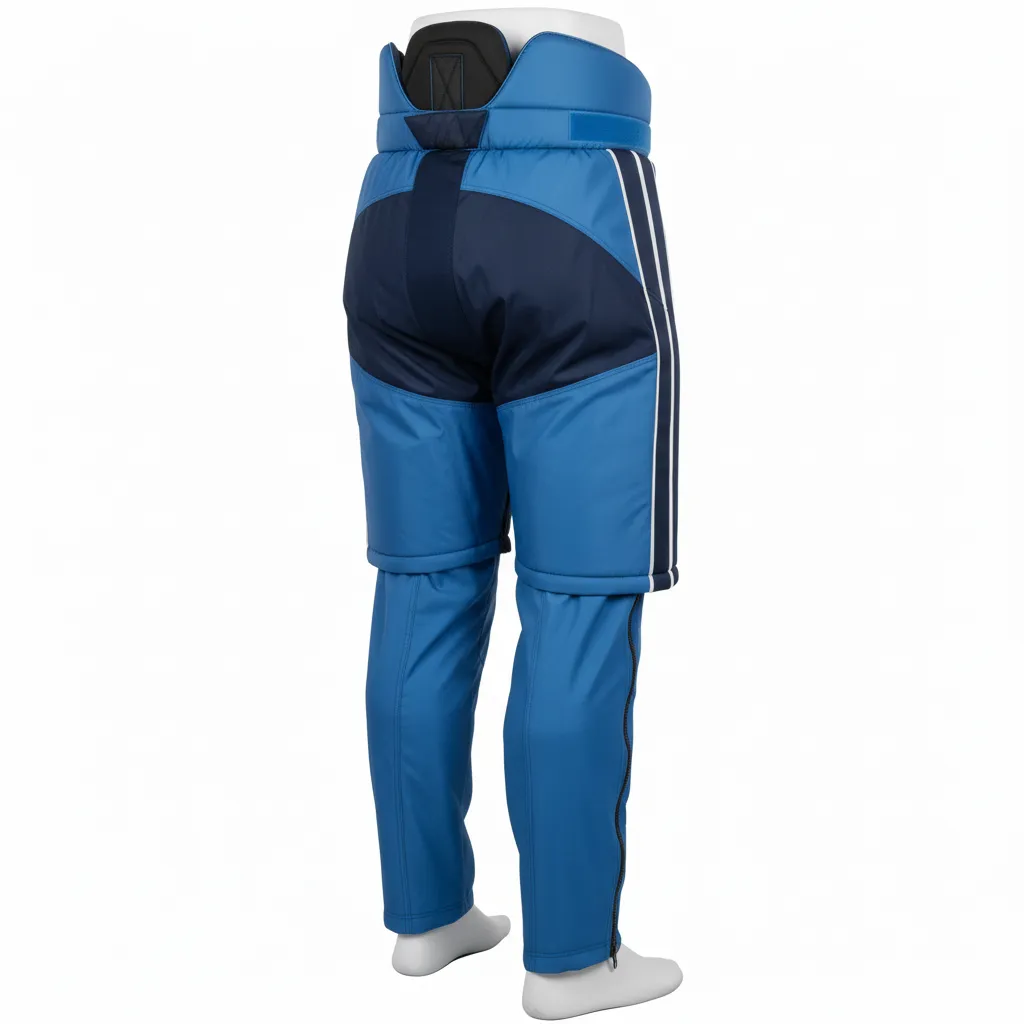 Custom Ice Hockey Hockey Shell - Navy, White - Columbia - Back View - HAMCO Sports Inc.