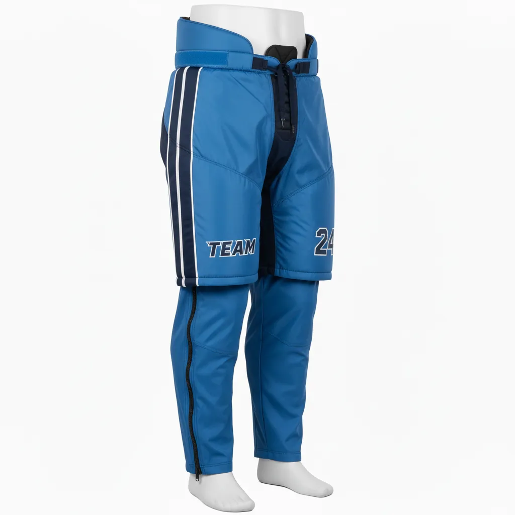 Custom Ice Hockey Hockey Shell - Navy, White - Columbia - Front View - HAMCO Sports Inc.