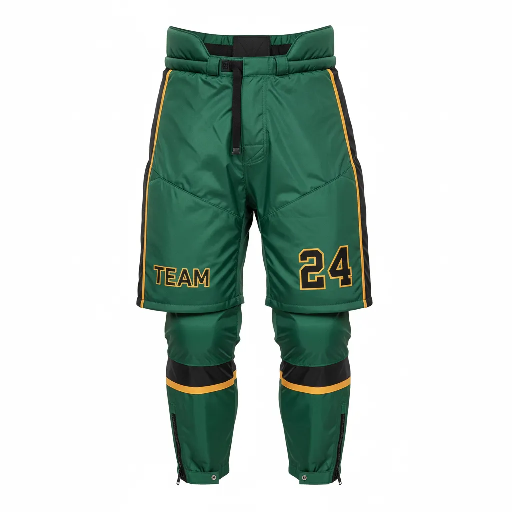 Custom Ice Hockey Hockey Shell - Black, Gold - Forest - Front View - HAMCO Sports Inc.