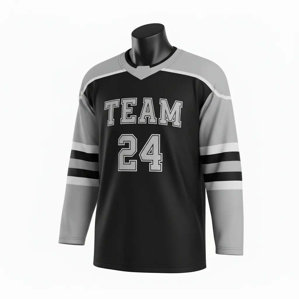 Custom Ice Hockey Practice Jersey - Silver - Practice - Front View - HAMCO Sports Inc.