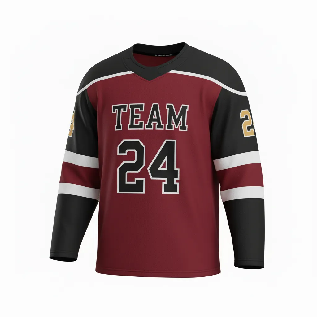 Custom Ice Hockey Practice Jersey - Black - Practice - Front View - HAMCO Sports Inc.