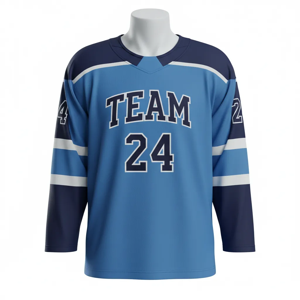 Custom Ice Hockey Practice Jersey - Navy - Practice - Front View - HAMCO Sports Inc.