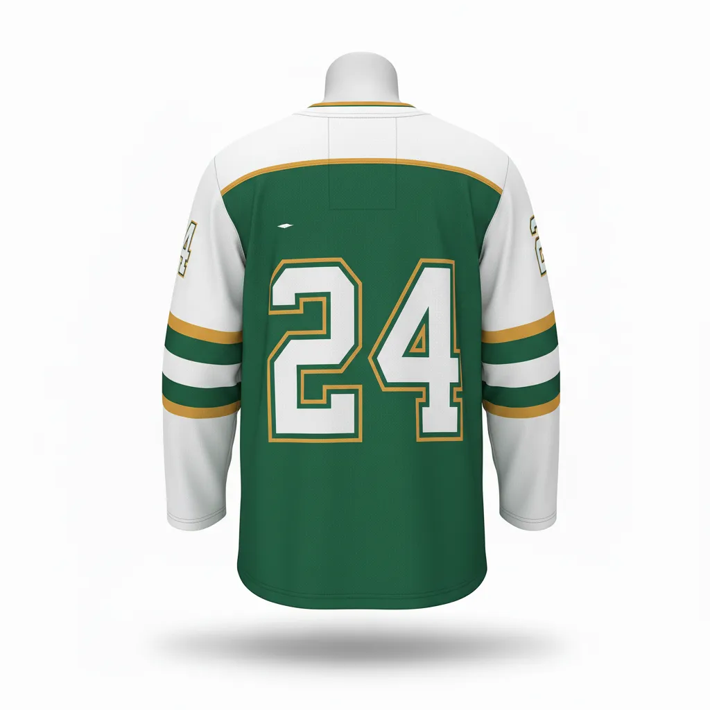 Custom Ice Hockey Practice Jersey - White - Practice - Back View - HAMCO Sports Inc.