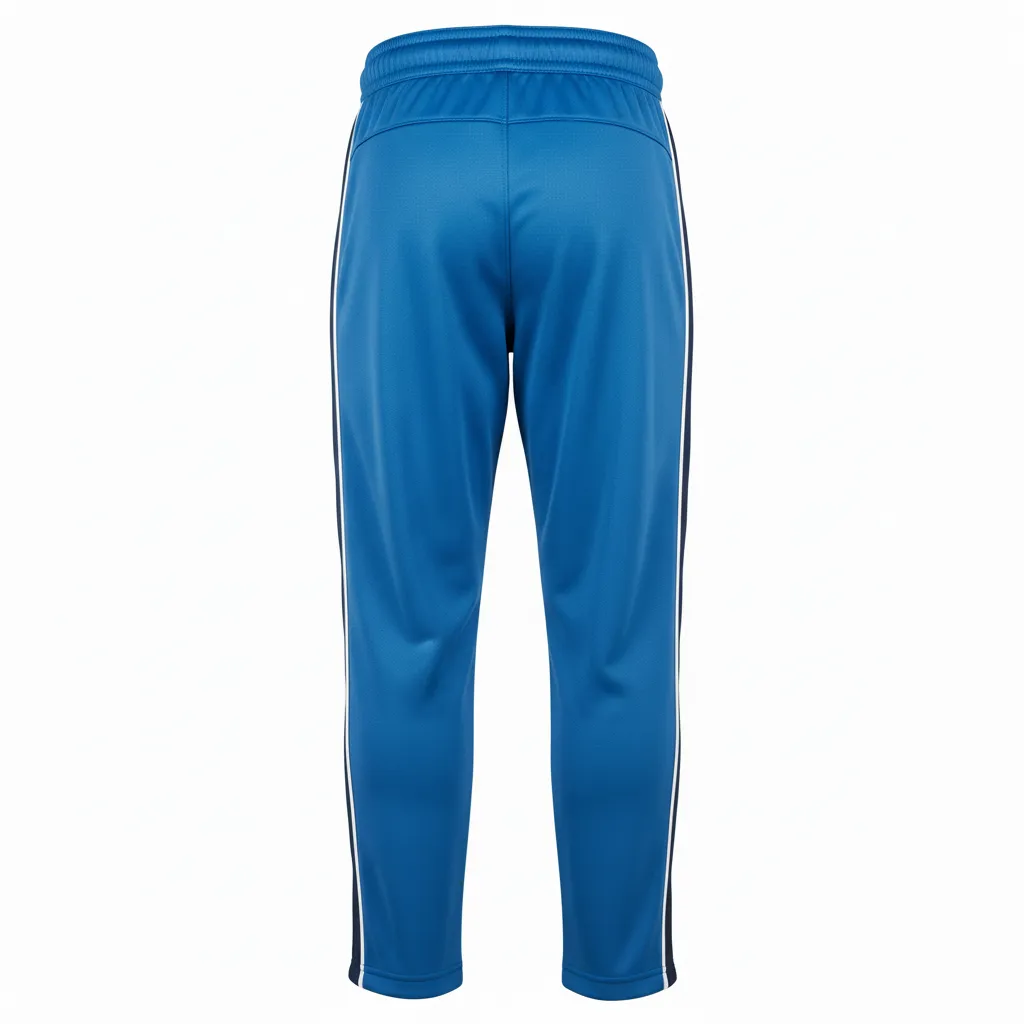 Custom Ice Hockey Track Pant - Navy, White - Columbia - Back View - HAMCO Sports Inc.