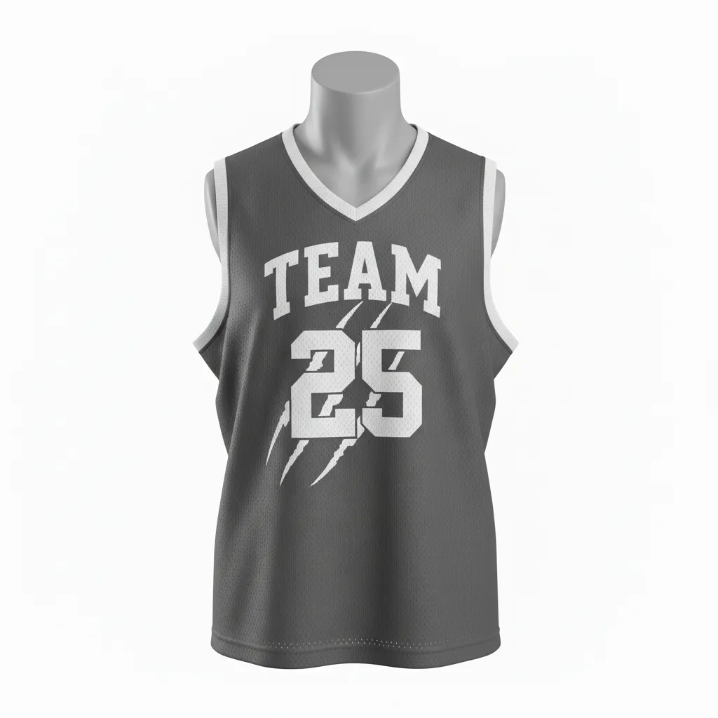 Custom Lacrosse Reversible Lacrosse Pinnie - Grey, Silver - Reversible Pinnie Charcoal Wolf Pack Hunt - Front View - HAMCO Sports Inc.