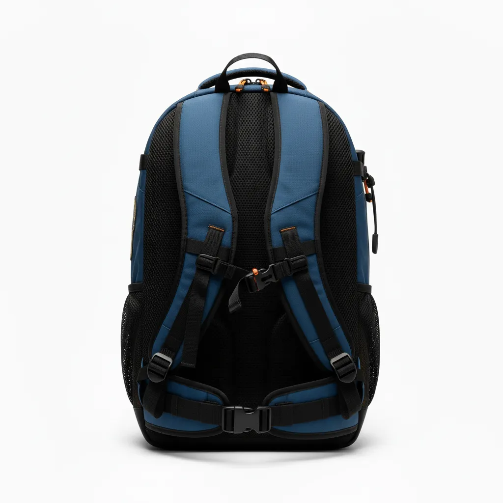 Custom Lacrosse Team Backpack - Gold, Black - Team Backpack Athletic Goal Dust Explosion - Back View - HAMCO Sports Inc.