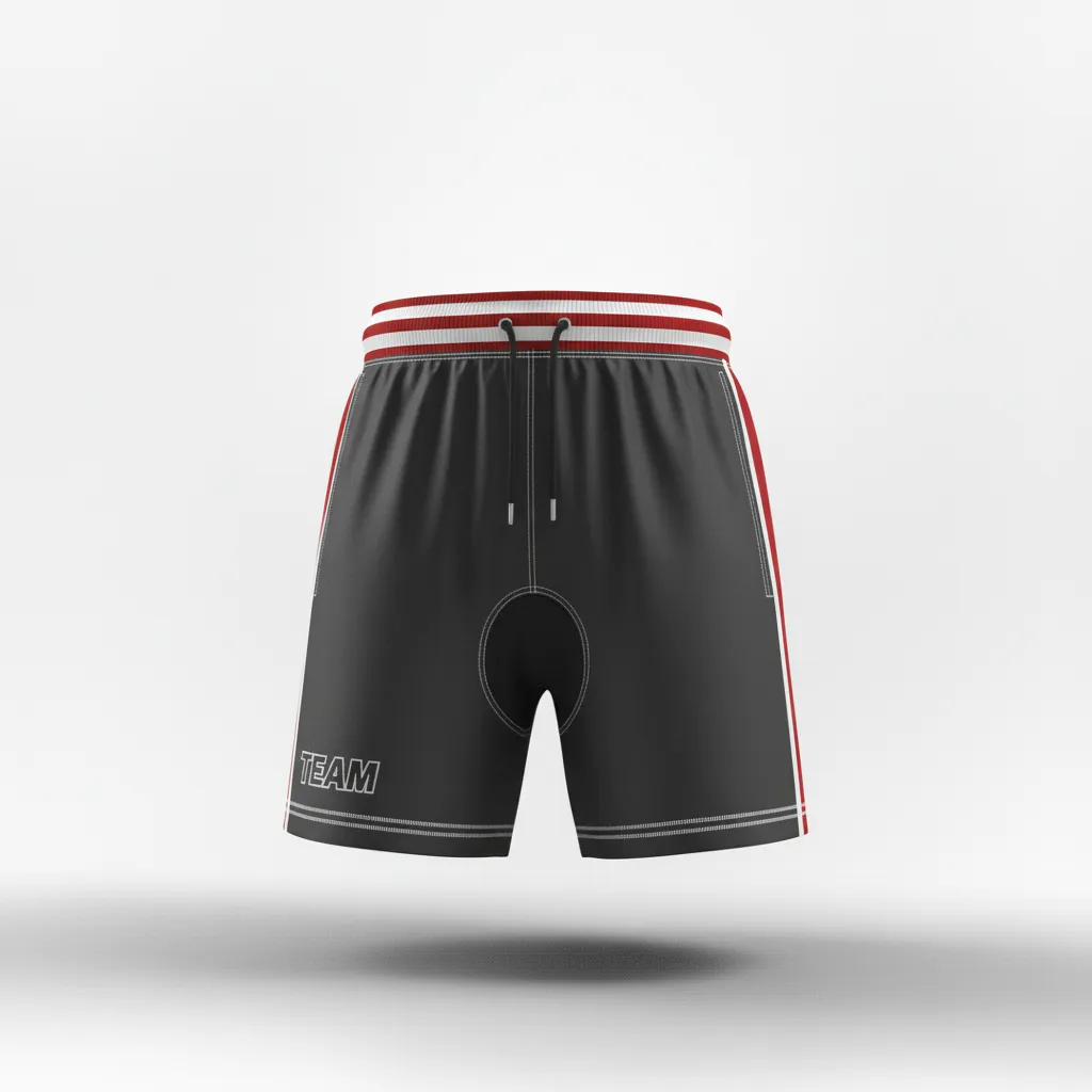 Custom Rugby Classic Rugby Shorts - Silver, White - Classic Rugby Shorts All Blacks - Front View - HAMCO Sports Inc.