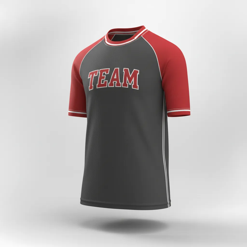 Custom Rugby Practice Jersey - Red, White - Custom Rugby Practice Jersey All Blacks Athletic - Front View - HAMCO Sports Inc.