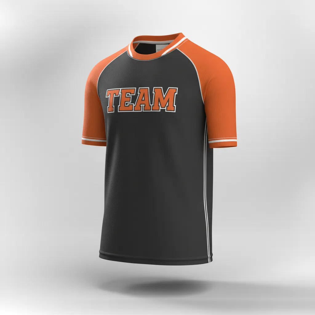 Custom Rugby Practice Jersey - Orange, White - Custom Rugby Practice Jersey All Blacks - Front View - HAMCO Sports Inc.