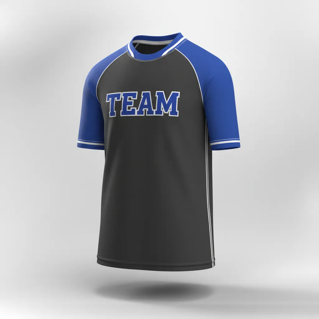 Custom Rugby Practice Jersey - Blue, White - Custom Rugby Practice Jersey All Blacks Royal - Front View - HAMCO Sports Inc.