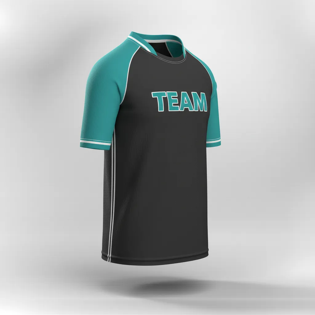 Custom Rugby Practice Jersey - White - Custom Rugby Practice Jersey All Blacks Teal - Front View - HAMCO Sports Inc.