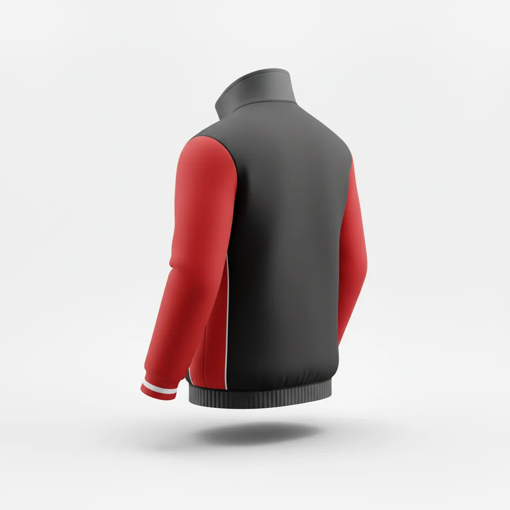 Custom Rugby Track Jacket - Silver, White - Custom Rugby Track Jacket All Blacks - Back View - HAMCO Sports Inc.