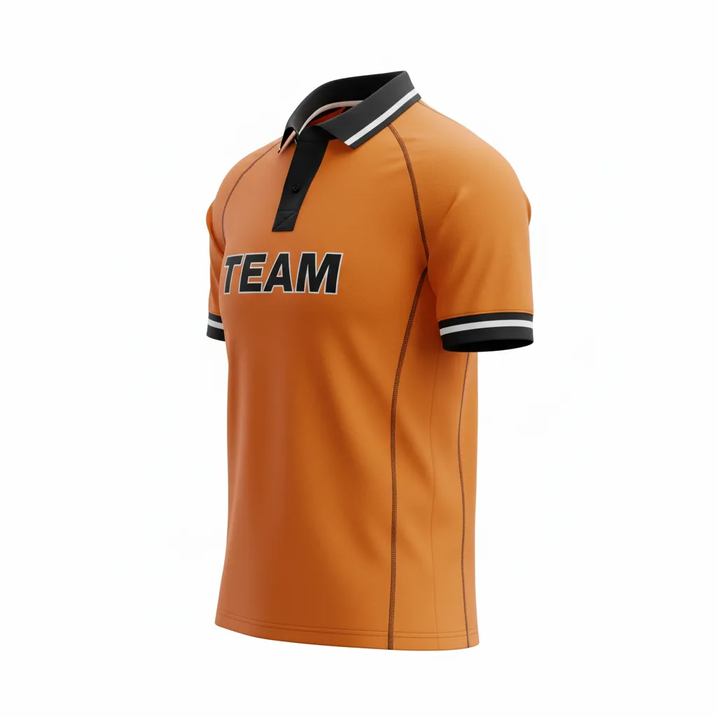 Custom Rugby Traditional Button Collar Jersey - Custom Design - Side View - HAMCO Sports Inc.