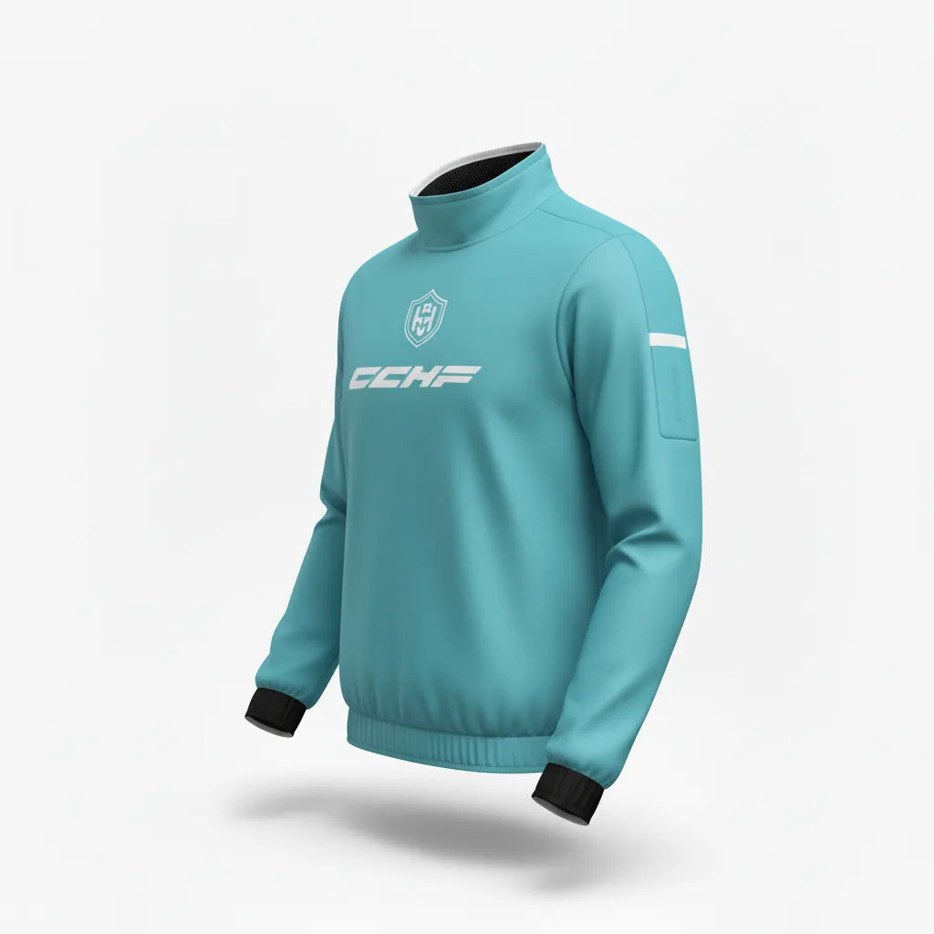 Custom Soccer Lightweight Rain Jacket - White - Windbreaker Aqua - Back View - HAMCO Sports Inc.