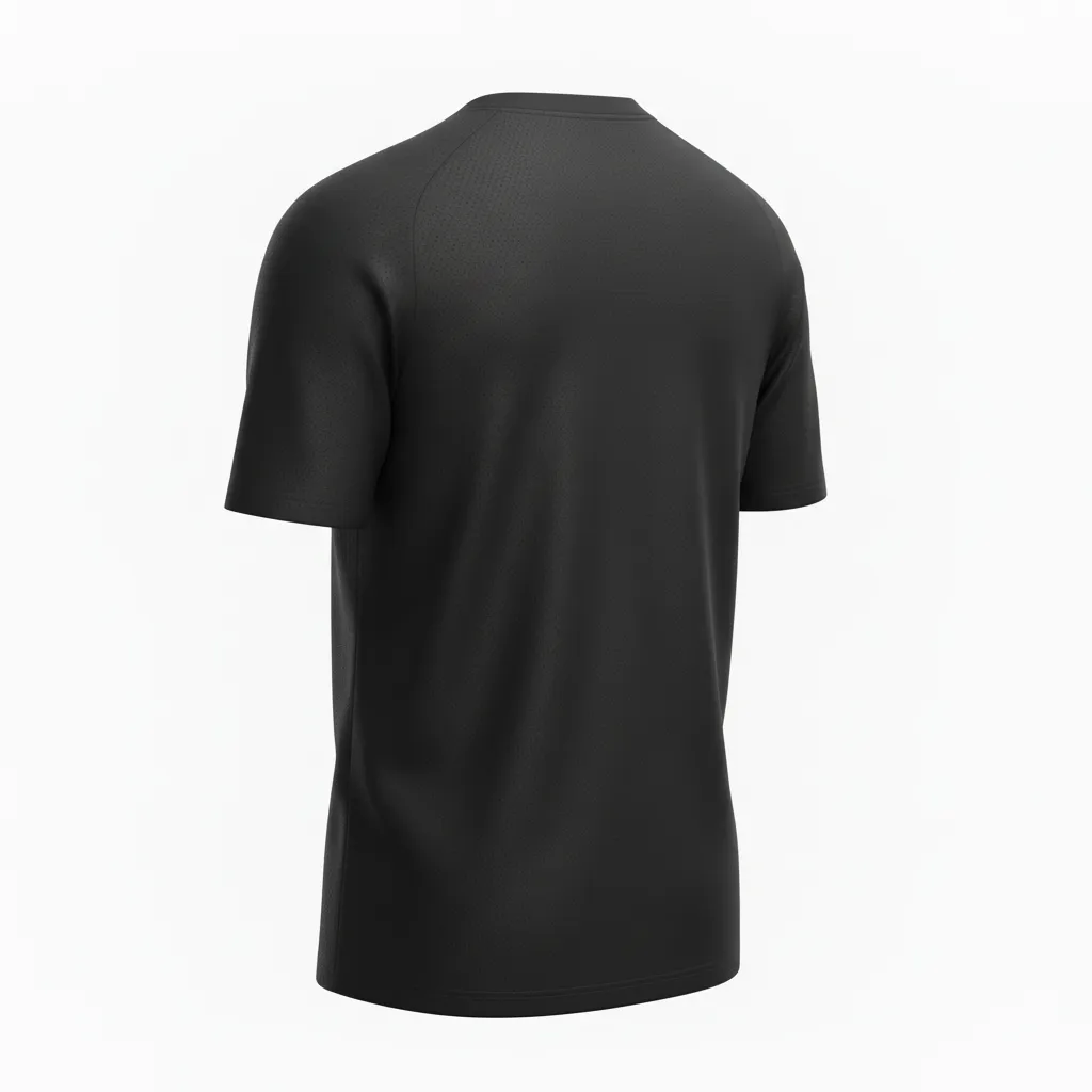 Custom Soccer Long Sleeve Training Jersey - Black, Gold, White - Training Jersey Tricolor - Back View - HAMCO Sports Inc.