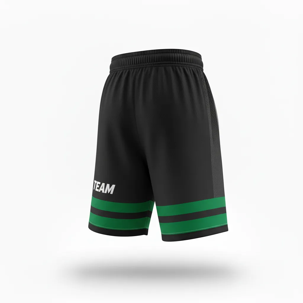 Custom Soccer Training Shorts - Black, Grey - Training Shorts Gradient - Front View - HAMCO Sports Inc.