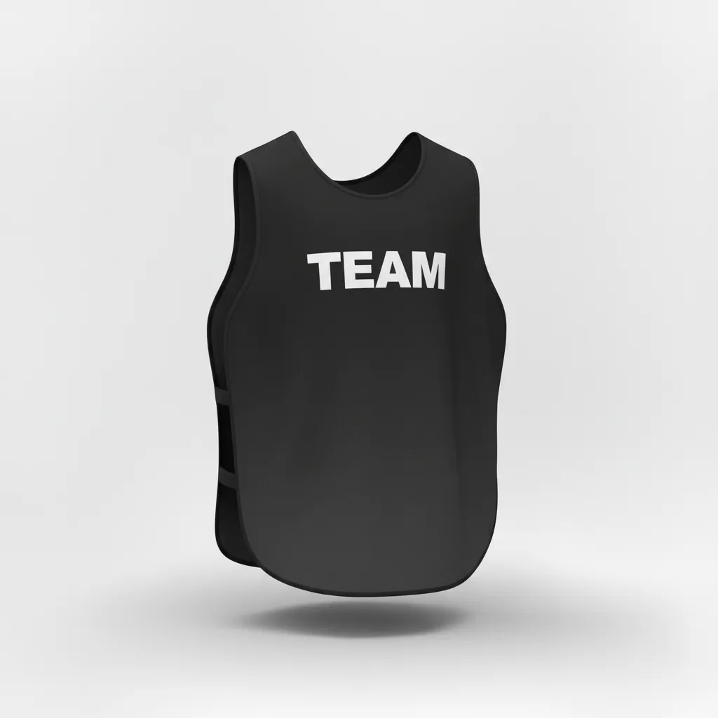 Custom Soccer Warmup Bib - Black, Grey - Training Bib Gradient - Front View - HAMCO Sports Inc.
