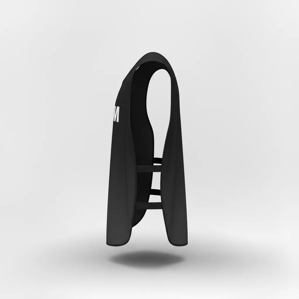 Custom Soccer Warmup Bib - Black, Grey - Training Bib Gradient - Side View - HAMCO Sports Inc.