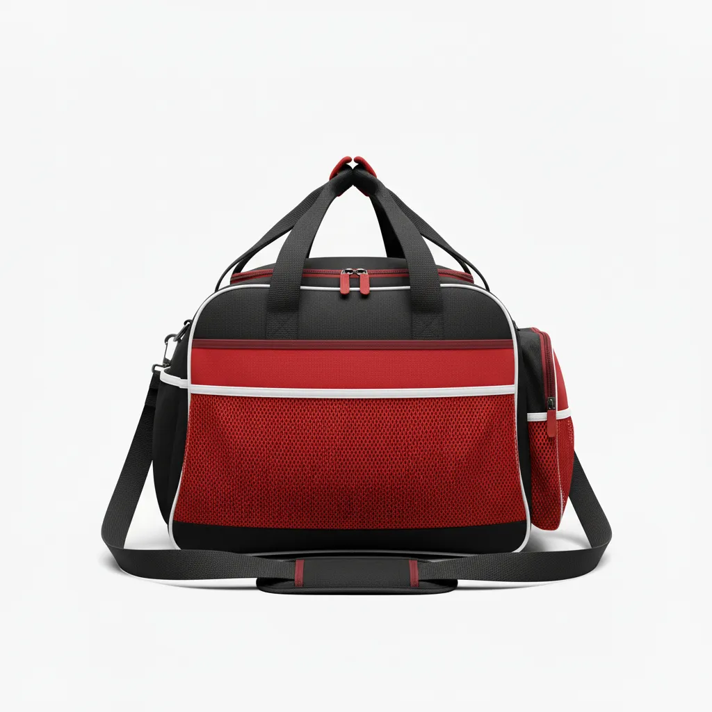 Custom Softball Backpack - Custom Design - Blackredwhite - Back View - HAMCO Sports Inc.