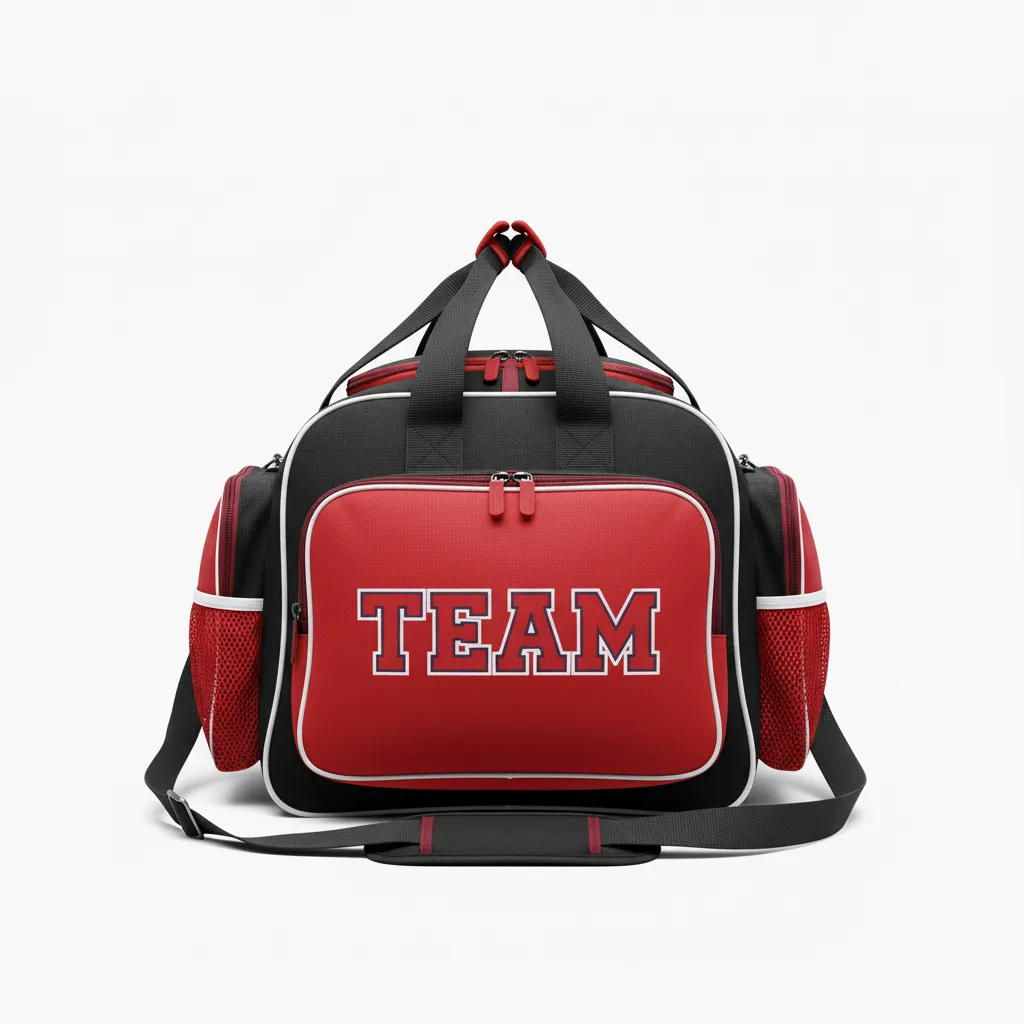 Custom Softball Backpack - Custom Design - Blackredwhite - Front View - HAMCO Sports Inc.