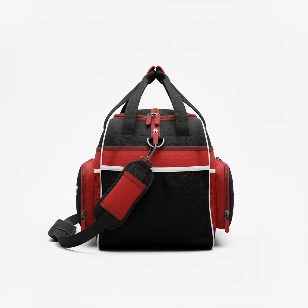 Custom Softball Backpack - Custom Design - Blacksilverwhite - Back View - HAMCO Sports Inc.