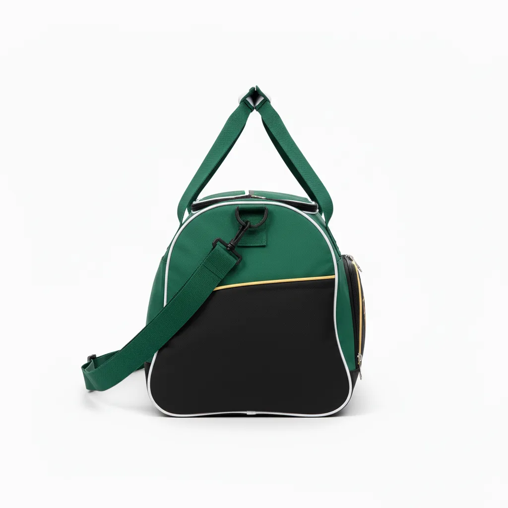 Custom Softball Backpack - Custom Design - Forestblackgold - Side View - HAMCO Sports Inc.