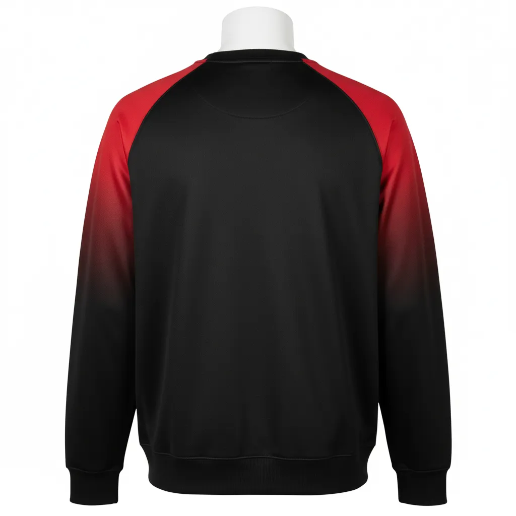 Custom Softball Crewneck Sweatshirts - Custom Design - Basketball Crewneck Sweatshirt - Back View - HAMCO Sports Inc.