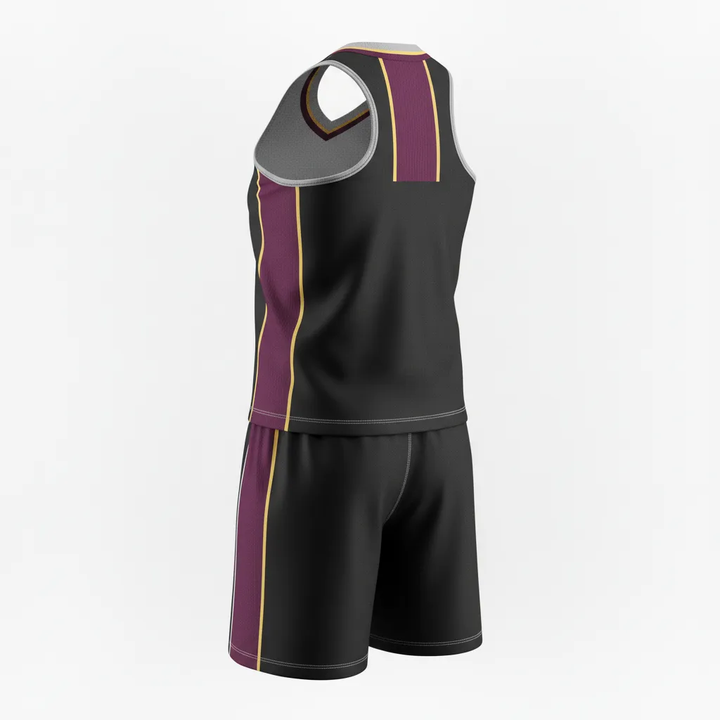 Custom Softball Racerback Softball Uniform - Custom Design - Blackredwhite - Back View - HAMCO Sports Inc.