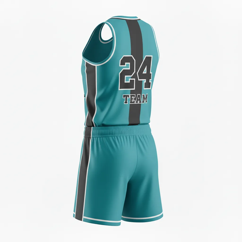 Custom Softball Racerback Softball Uniform - Custom Design - Columbiablackwhite - Back View - HAMCO Sports Inc.