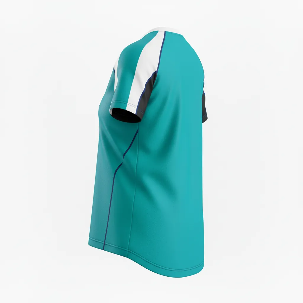 Custom Softball Short Sleeve T Shirt - Custom Design - Columbiablackwhite - Back View - HAMCO Sports Inc.