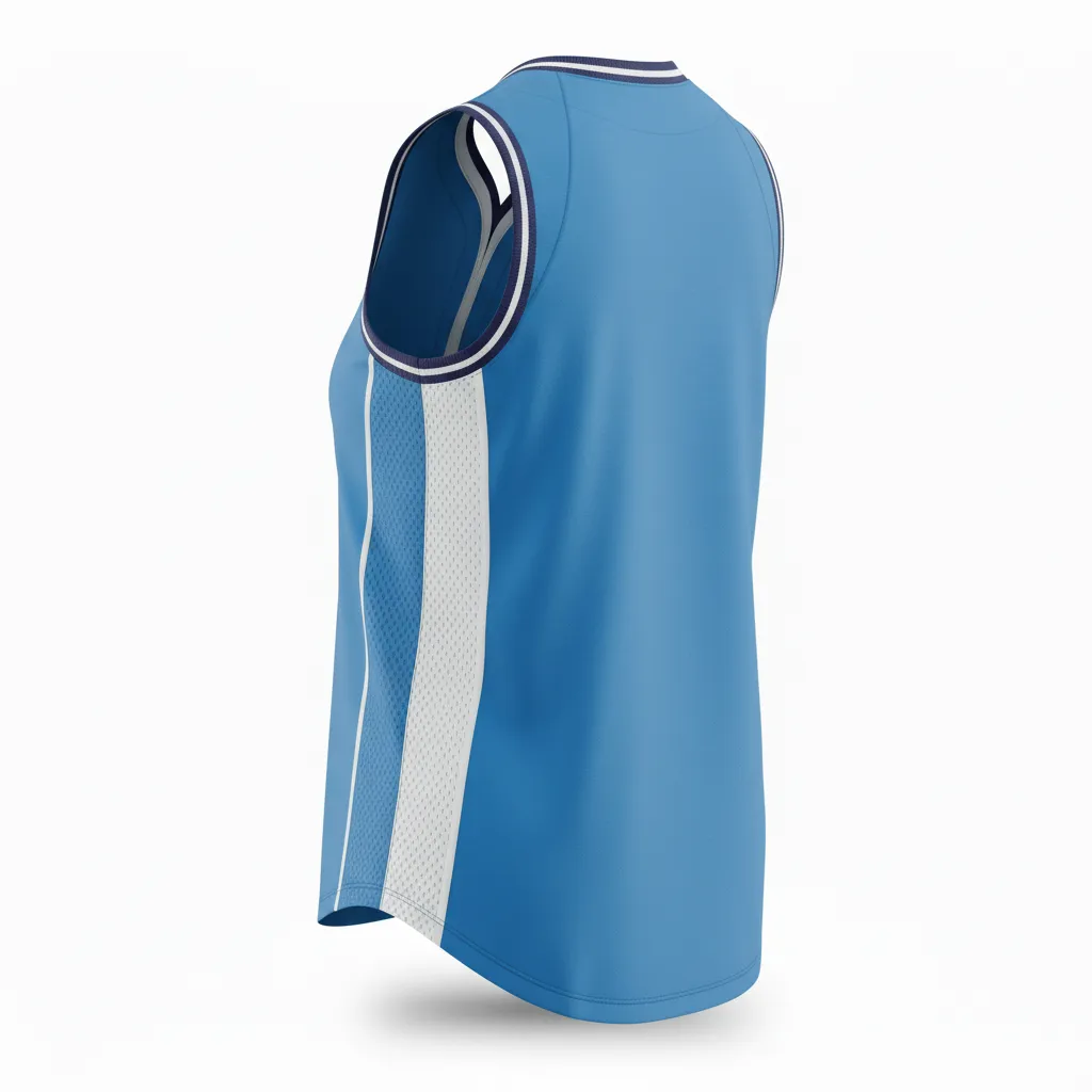 Custom Softball Sleeveless Softball Jersey - Custom Design - Columbianavywhite - Back View - HAMCO Sports Inc.