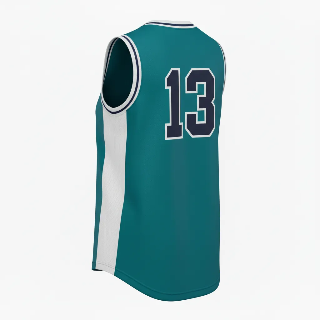 Custom Softball Sleeveless Softball Jersey - Custom Design - Columbiawhitenavy - Back View - HAMCO Sports Inc.