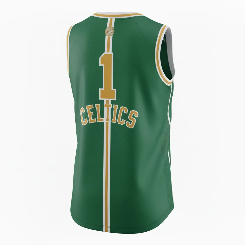 Custom Softball Sleeveless Softball Jersey - Custom Design - Forestgoldwhite - Back View - HAMCO Sports Inc.