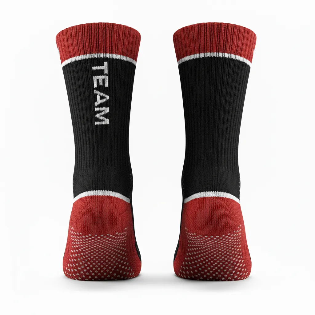 Custom Softball Socks - Custom Design - Blacksilverwhite - Front View - HAMCO Sports Inc.