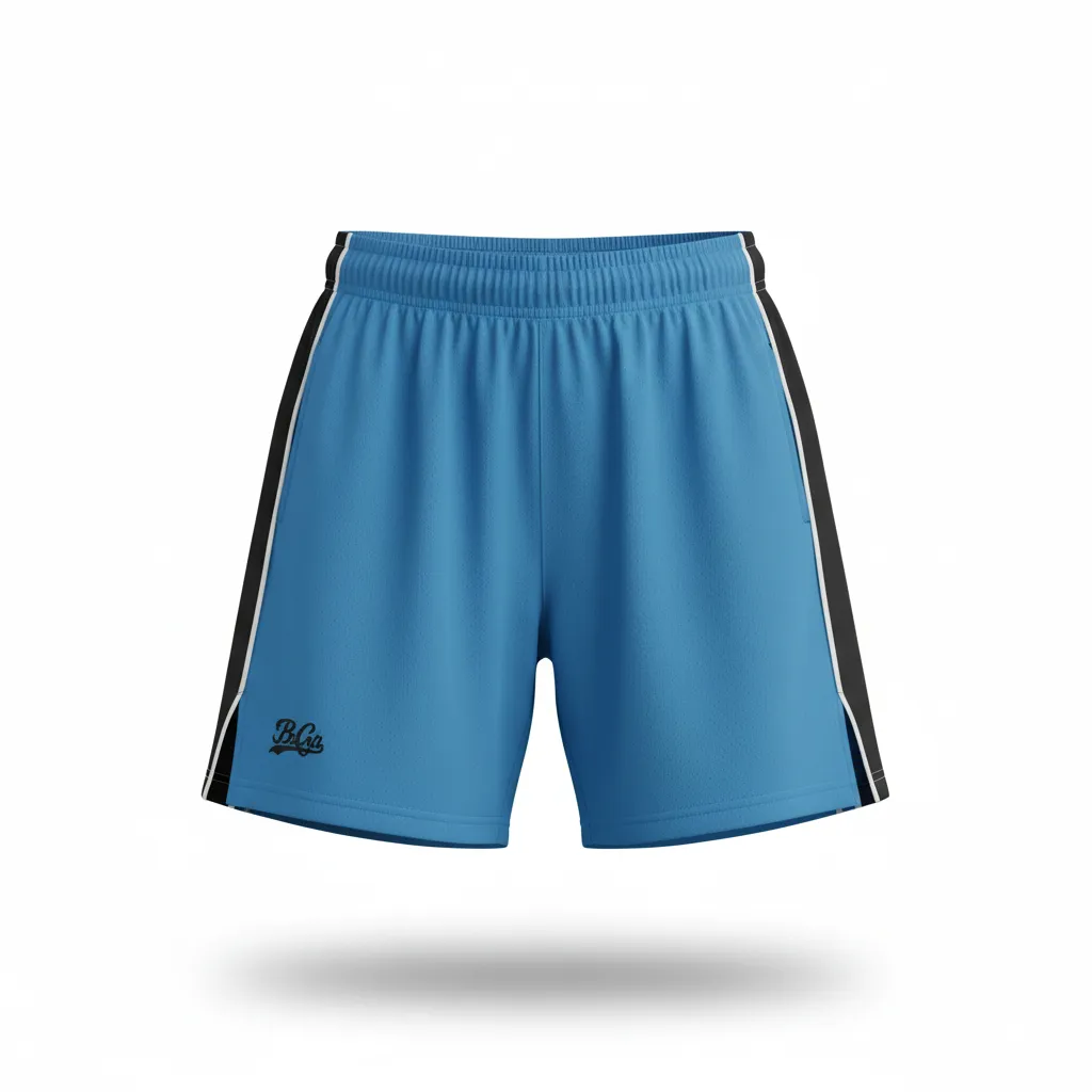 Custom Softball Softball Shorts - Custom Design - Columbiablackwhite - Front View - HAMCO Sports Inc.